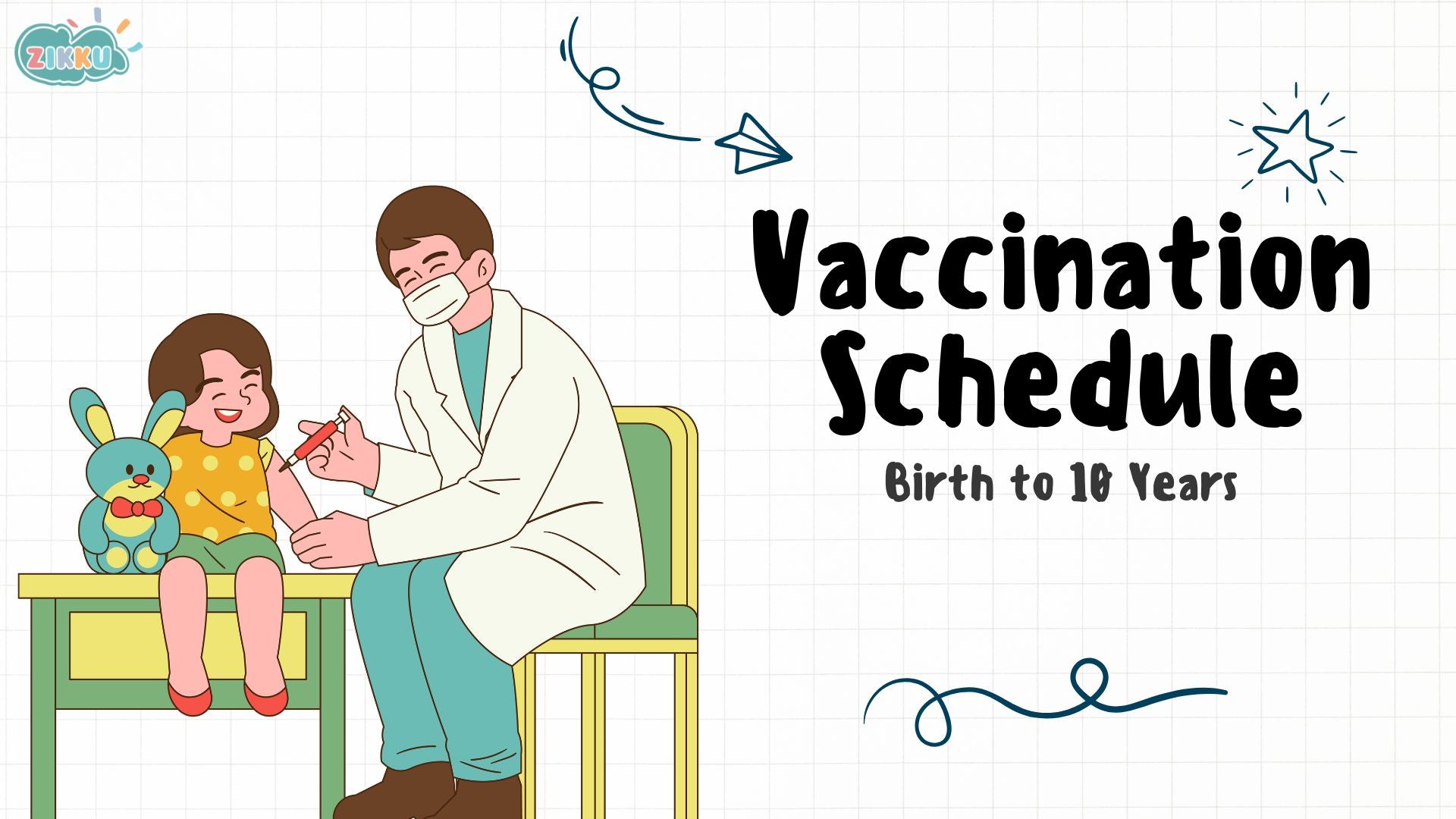 Vaccination Schedule from Birth to 10 Years