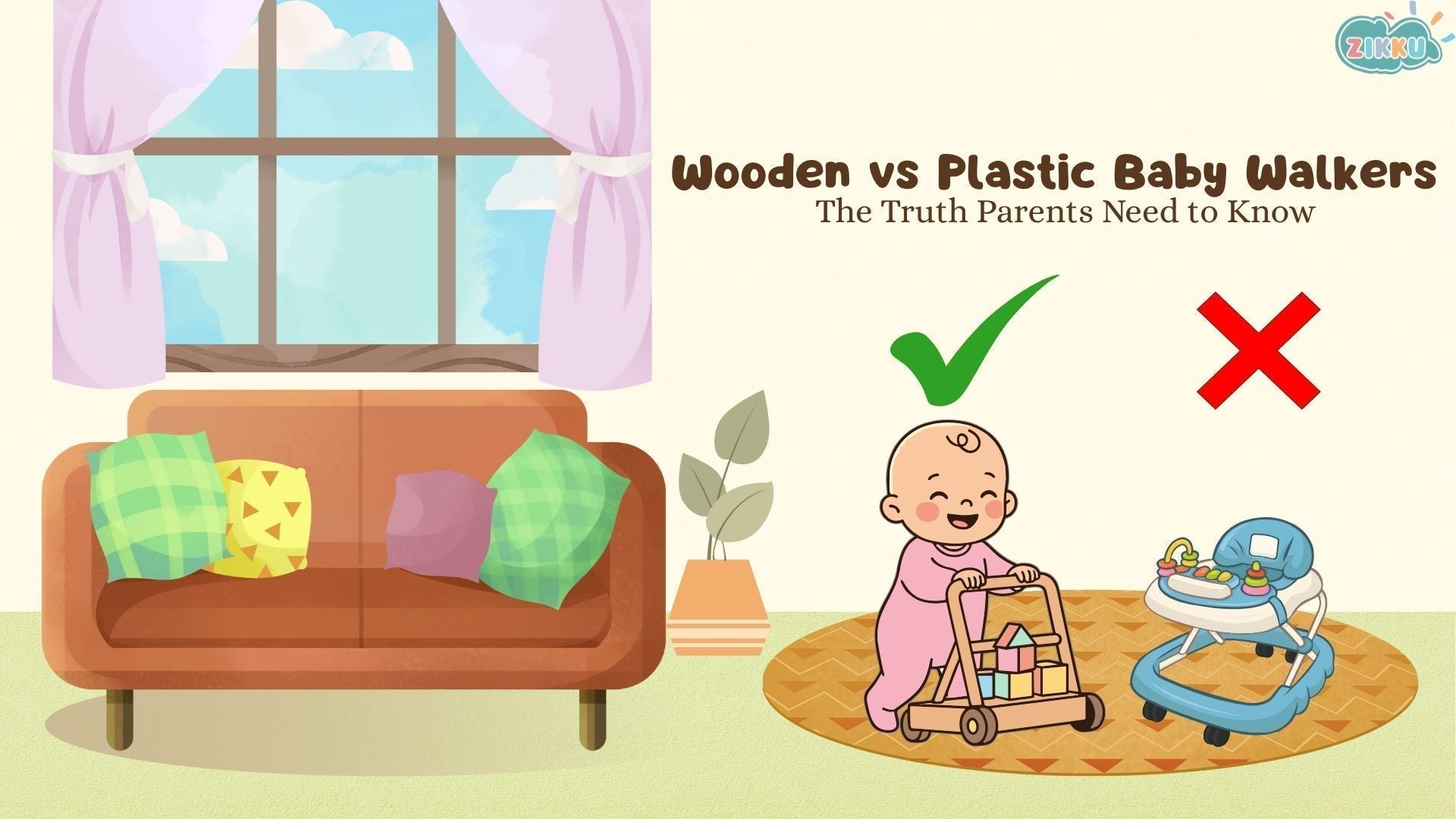 Wooden vs Plastic Baby Walkers: The Truth Parents Need to Know