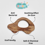 Natural Wooden Baby Teether
