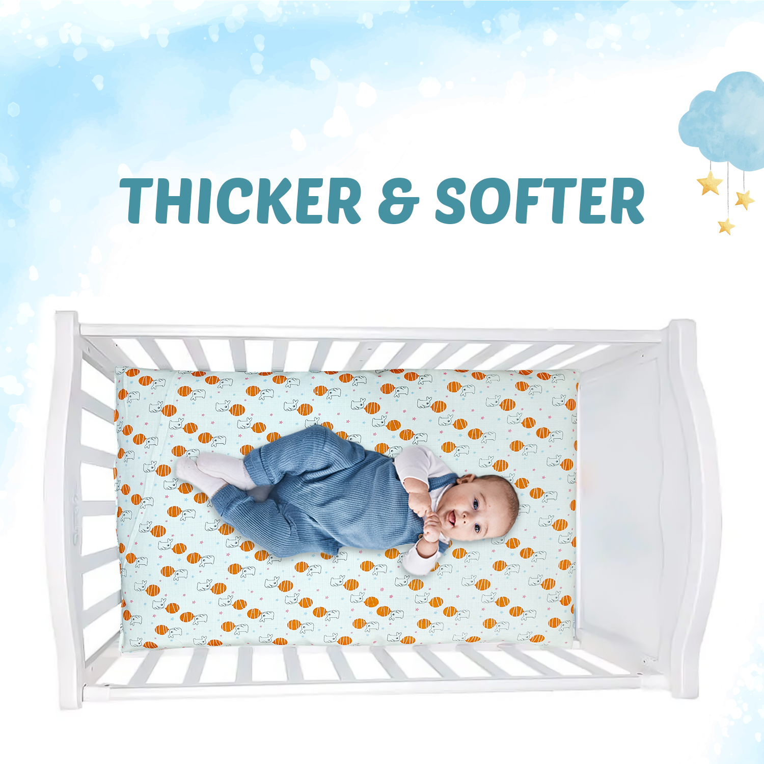 Zikku Muslin Baby Gaadi Combo Pack of 2 ( Cute Print )