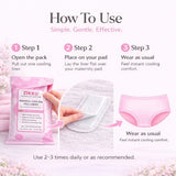 Soft Breathable Maternity Cooling Pads Pack of 24 for Postpartum Care & Perineal Relief