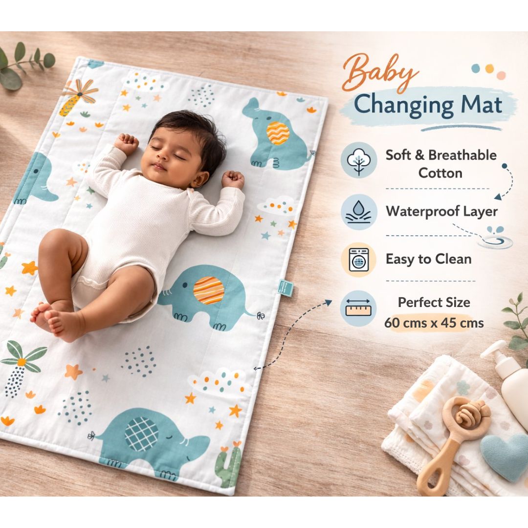 Waterproof Baby Changing Mat - Diaper Changing Sheets 60x45 cm