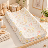 Baby Diaper Changing and Massage Pad with Safety Belt (Carrot Print)
