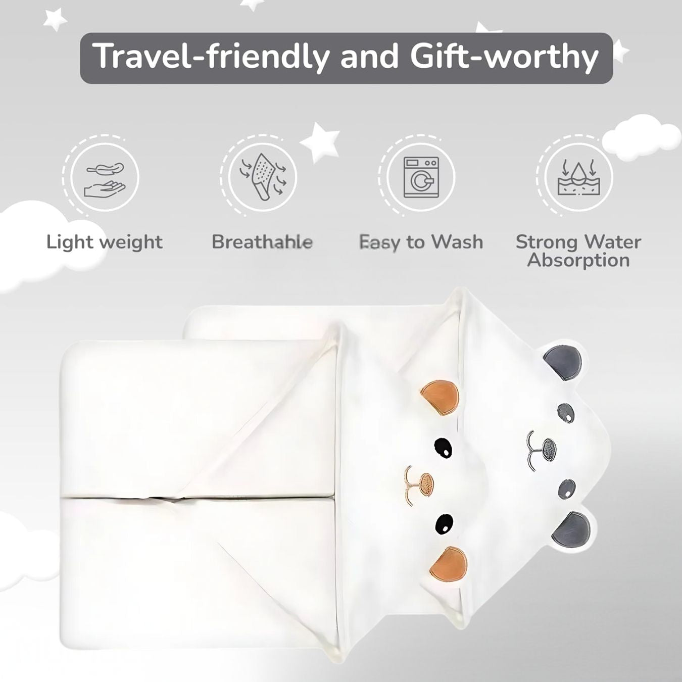 Zikku Ultra Soft & Highly Absorbent Towel for Infants & Toddlers