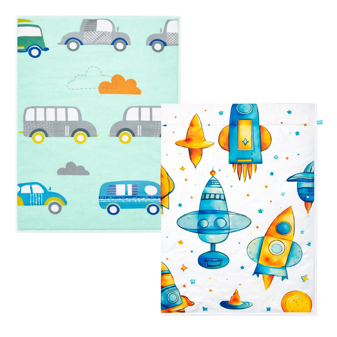 Waterproof Baby Changing Mat Set of 2 - Diaper Changing Sheets 60x45 cm