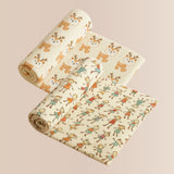 Printed Baby Dry Sheet | Waterproof & Reusable Mattress Protector | Soft & Absorbent | Pack of 2