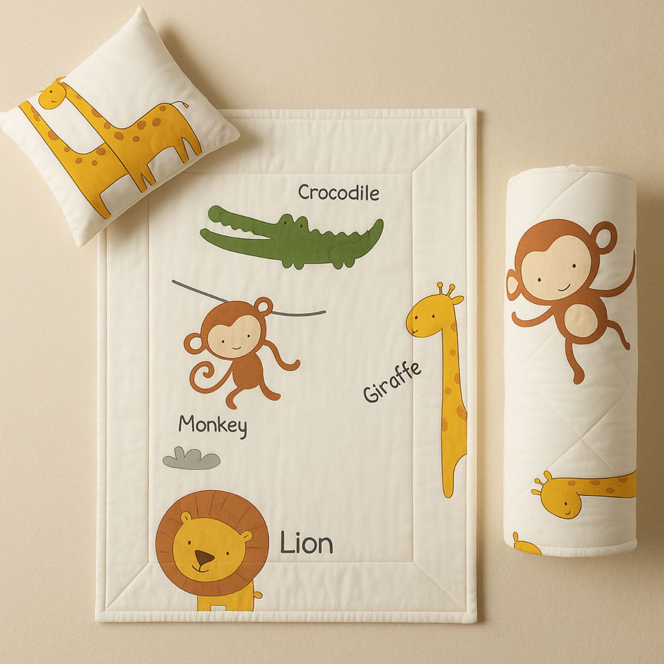 Animal Safari Baby Bedding Set