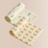 Printed Baby Dry Sheet | Waterproof & Reusable Mattress Protector | Soft & Absorbent | Pack of 2