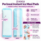 Perineal Instant Ice Maxi Pads for Postpartum Cooling Relief, Single-Use Absorbent Pads