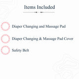 Diaper Changing and Massage Bed/Pad with Cover (Teddy Pad – Deer Cover)