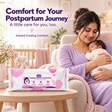 Perineal Instant Ice Maxi Pads for Postpartum Cooling Relief, Single-Use Absorbent Pads