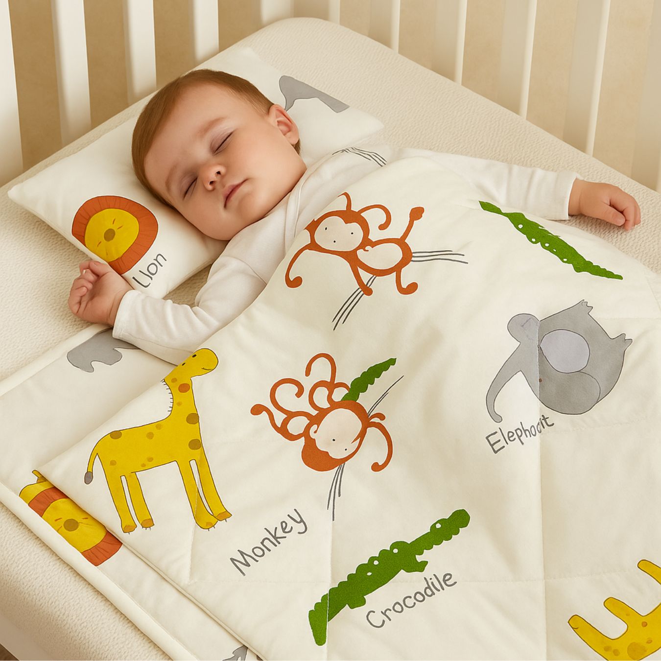 Animal Safari Baby Bedding Set