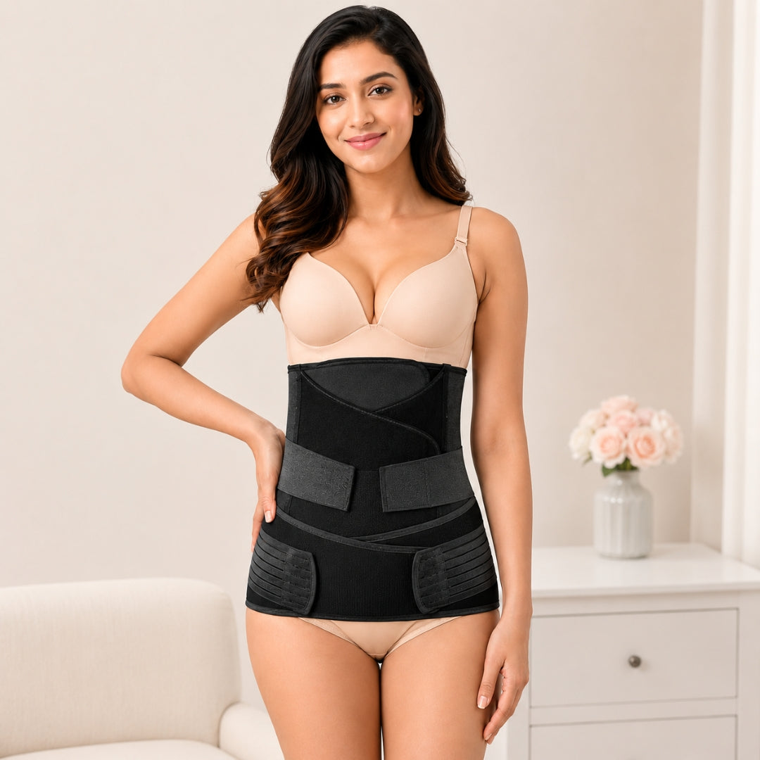3 in 1 Postpartum Recovery Belt with Belly, Waist & Pelvic Support