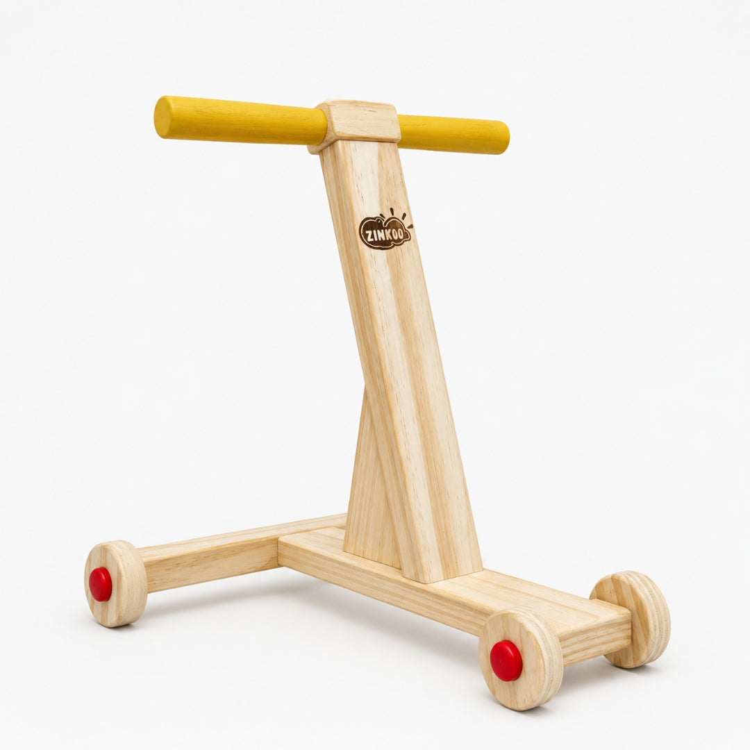 Traditional Handmade Wooden Baby Push Walker (6-24M)