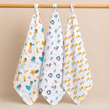 Baby Muslin Swaddle Wraps – 100% Cotton, Ultra-Soft, Breathable, Multipurpose Baby Blankets – 115x95 cm