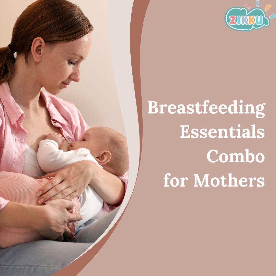 Nursing/Breastfeeding Essentials Combo for Mothers (Nursing Bra + Nursing Pads + Nursing Pillow + Nursing Cover)