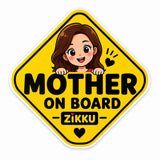 Mother on Board Car Sticker Self Adhesive Waterproof Car Window Decal