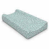 Baby Diaper Changing and Massage Pad with Safety Belt (Green Dots)