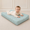 Baby Diaper Changing and Massage Pad with Safety Belt (Green Dots)