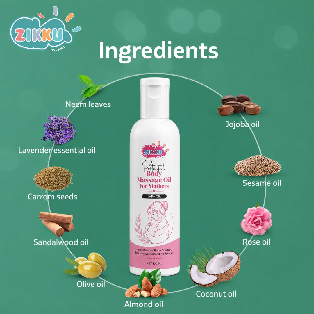 Postnatal/Post-pregnancy Body Massage Oil for Mothers (100ml)