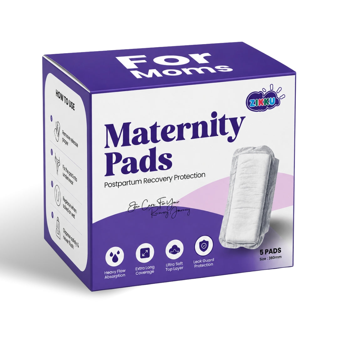 350mm Maternity Pads for Postpartum Recovery Heavy Flow Pack of 5
