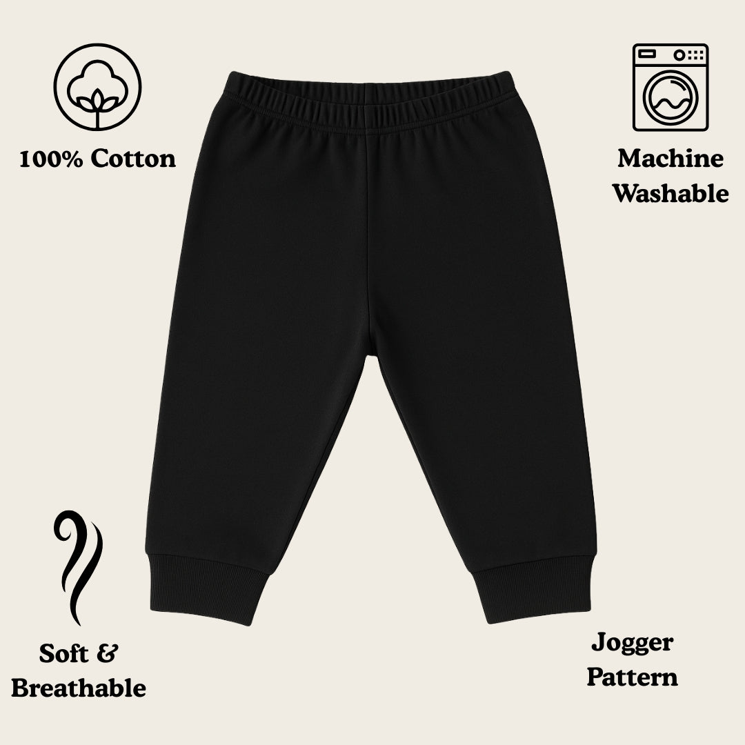 Plain Pyjama/Lowers Combo for Kids set of 3 (1-2 Years)