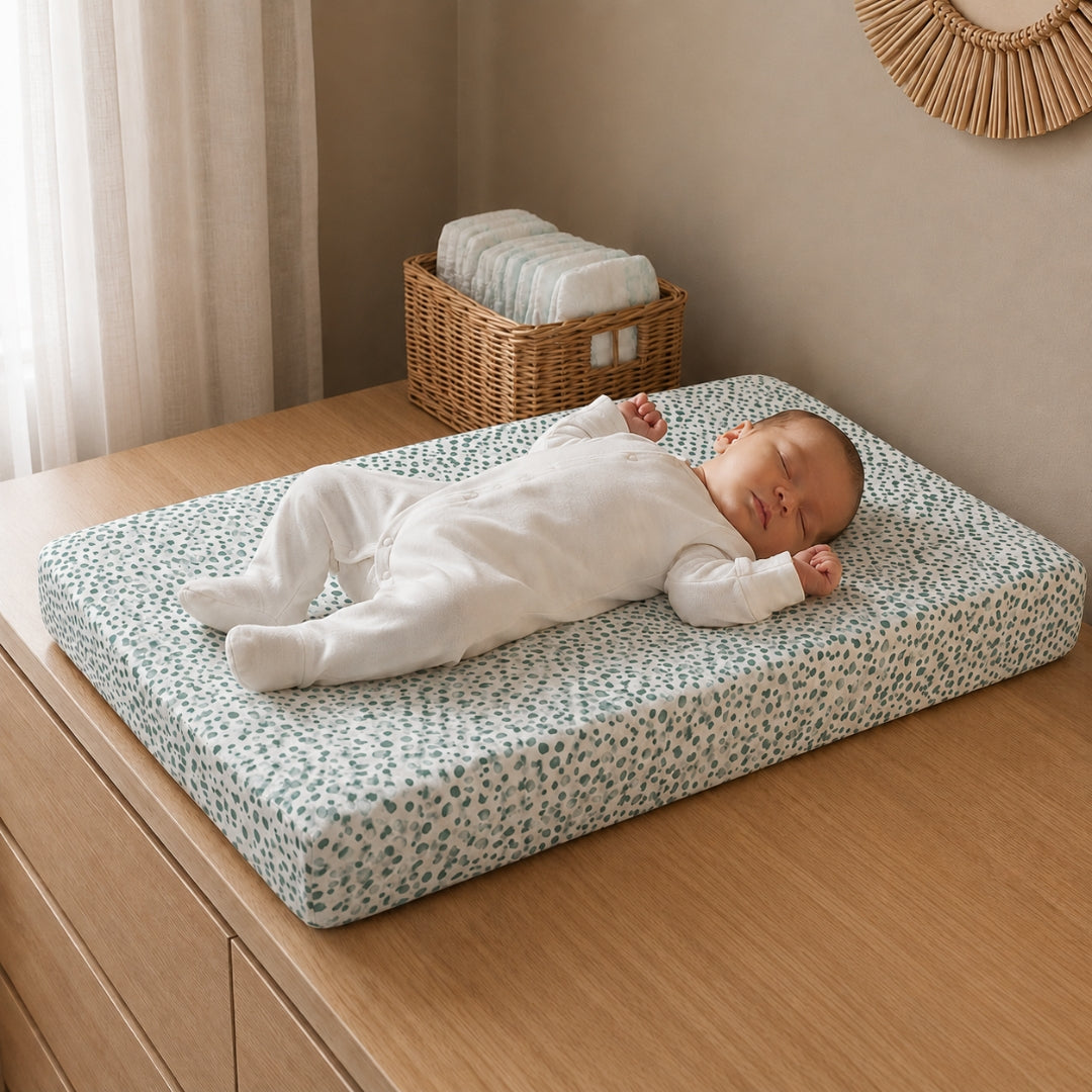 Baby Diaper Changing and Massage Pad with Safety Belt