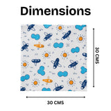 Kids Handkerchief Set of 4 Cute Printed Hankies
