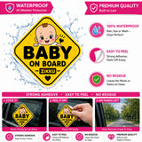 Zikku Baby on Board Car Sticker waterproof decal