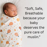 Baby Muslin Wrap/Swaddle (Set of 3)