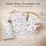 Premium Muslin Newborn Baby Gift Set with Baby Care Essentials