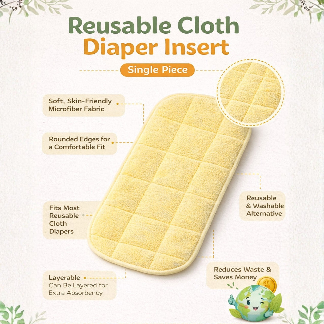 Reusable Fast Dry Microfiber Baby Diaper Pads
