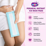 Perineal Instant Ice Maxi Pads for Postpartum Cooling Relief, Single-Use Absorbent Pads