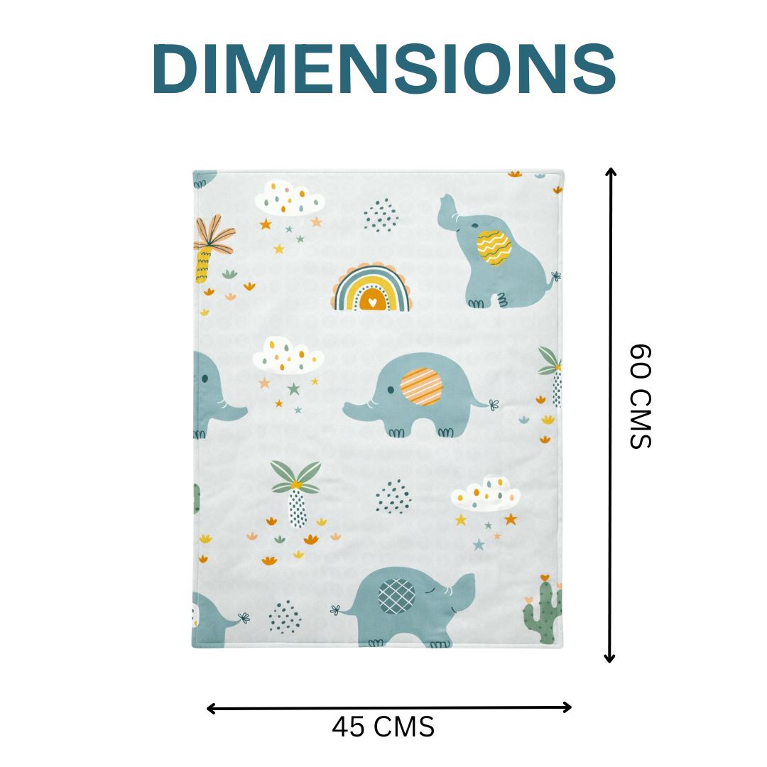 Waterproof Baby Changing Mat Set of 2 - Diaper Changing Sheets 60x45 cm