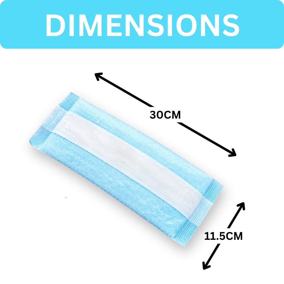 Perineal Instant Ice Maxi Pads for Postpartum Cooling Relief, Single-Use Absorbent Pads
