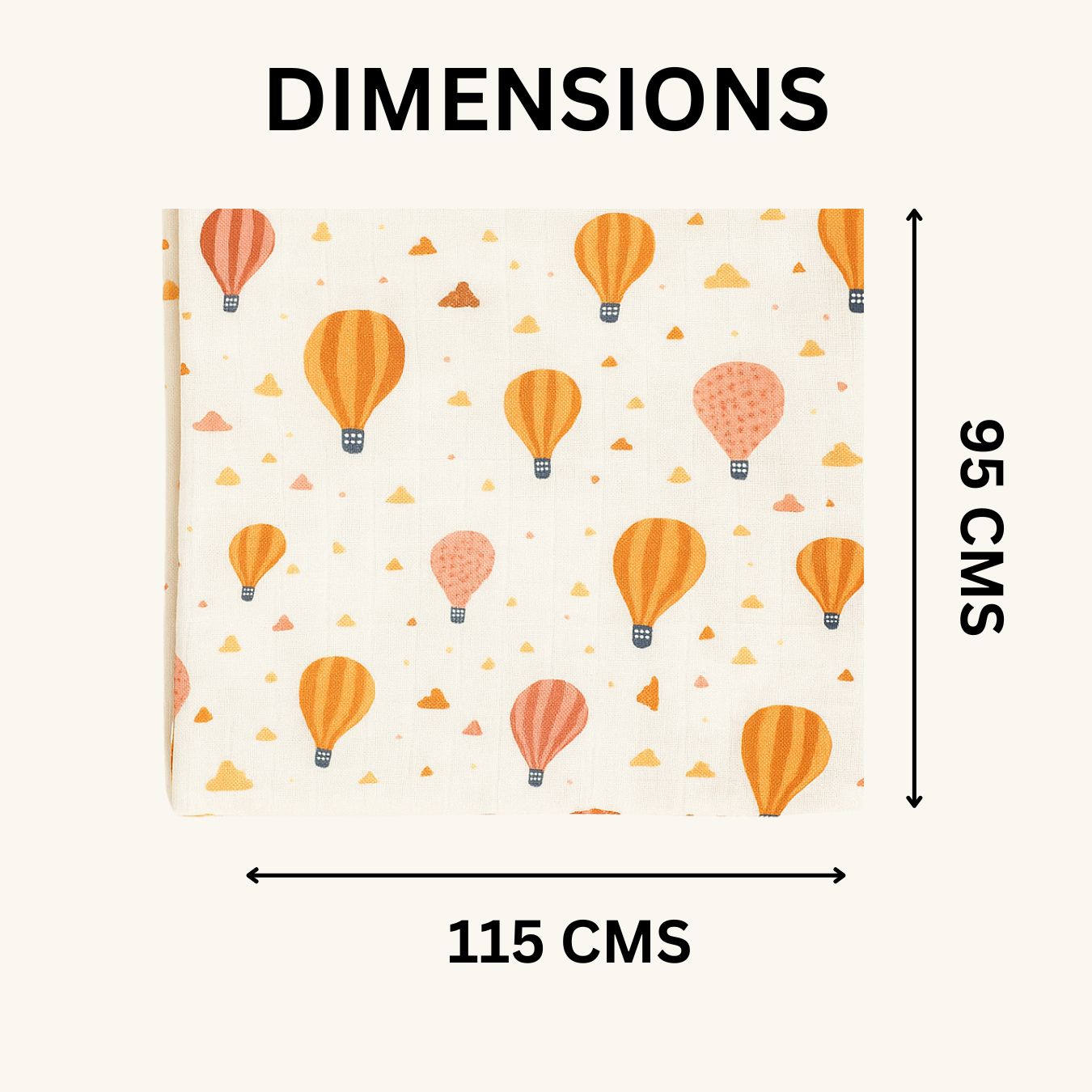 Baby Muslin Wrap/Swaddle (Set of 3)