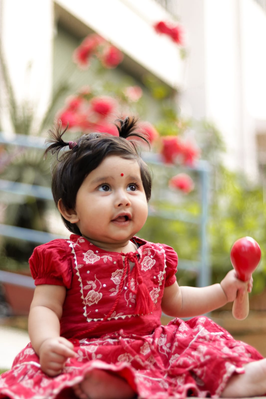 Zikku Wooden Maracas Rattle – Montessori Baby Toy | Non-Toxic Wooden Shaker for Infants & Toddlers