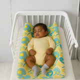 Diaper Changing and Massage Bed/Pad with Cover and Safety Belt for Newborn (New Print)