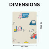 Zikku Diaper Changing & Massage Bed Protector Set of 3 (City Print)