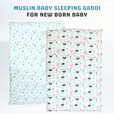 Zikku Muslin Baby Gaadi Combo Pack of 2 ( Cute Print )