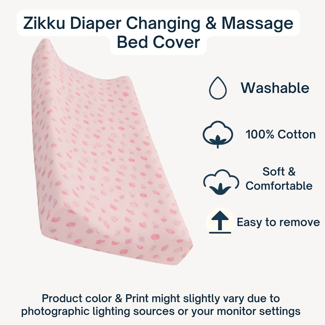 Diaper Changing and Massage Bed/Pad with Cover (Toy Pad+Pink Cover))