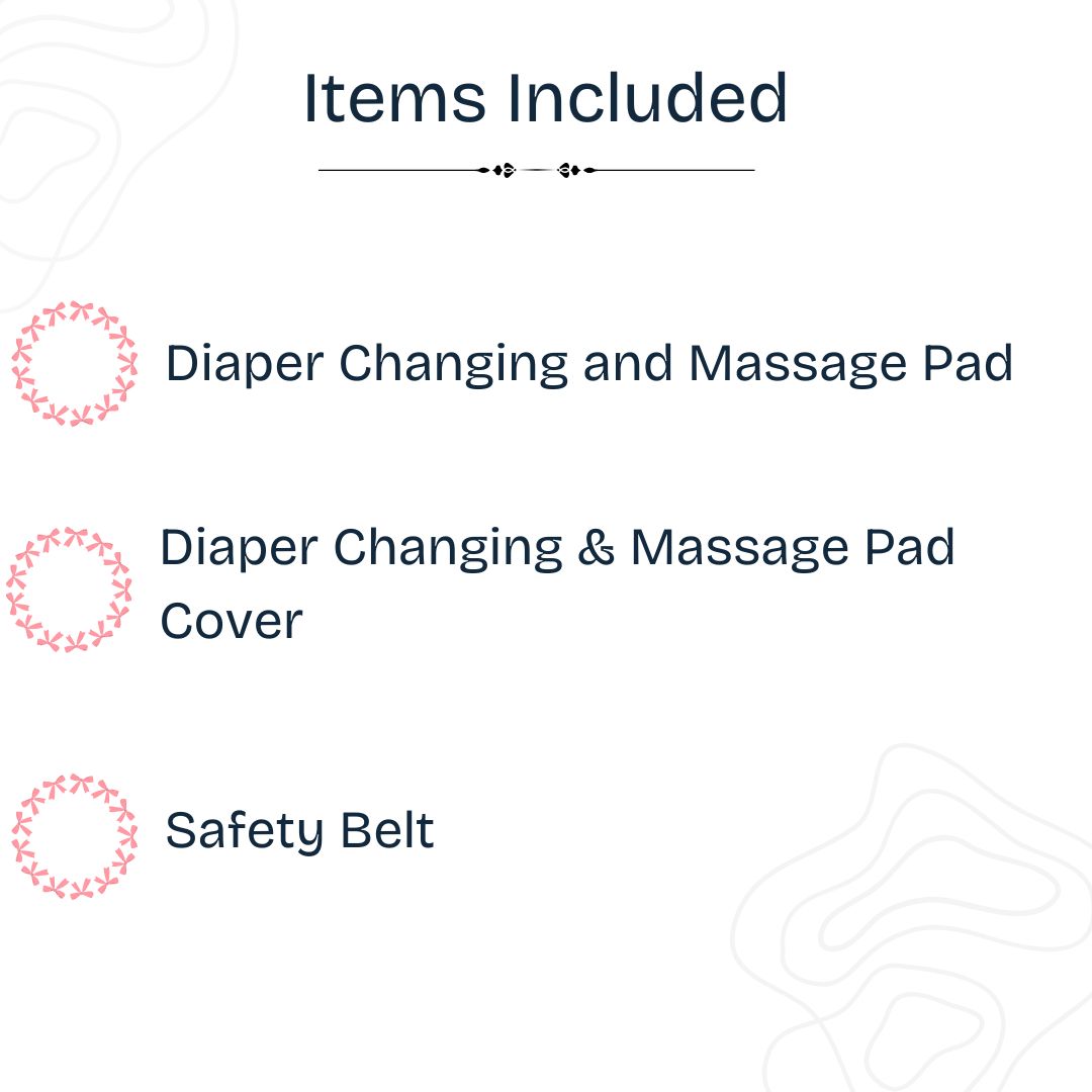 Baby Diaper Changing and Massage Pad with Safety Belt (Boat)