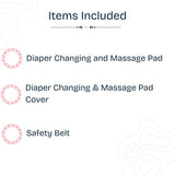 Baby Diaper Changing and Massage Pad with Safety Belt (Boat)
