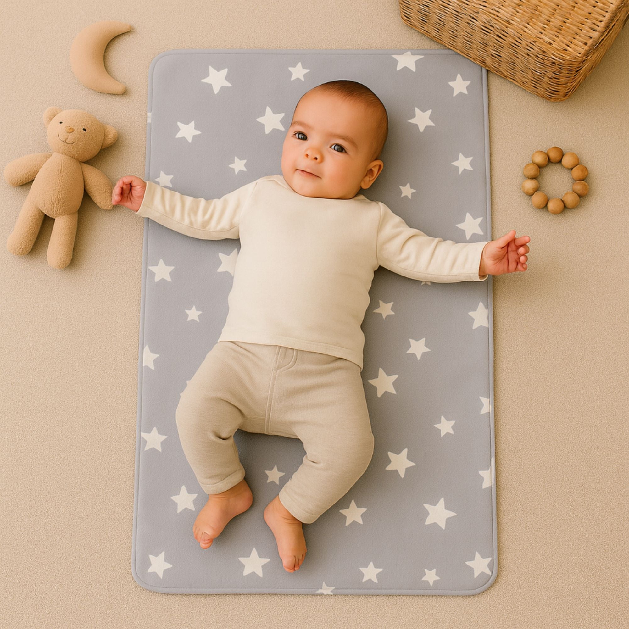 Printed Dry Sheets for Baby (Star Print)