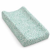 Baby Diaper Changing and Massage Pad with Safety Belt (Green Dots)
