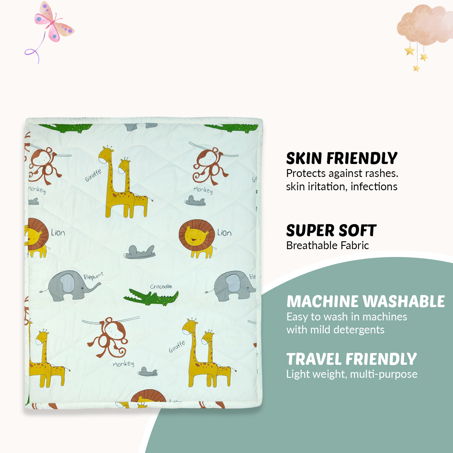 Animal Safari Baby Bedding Set