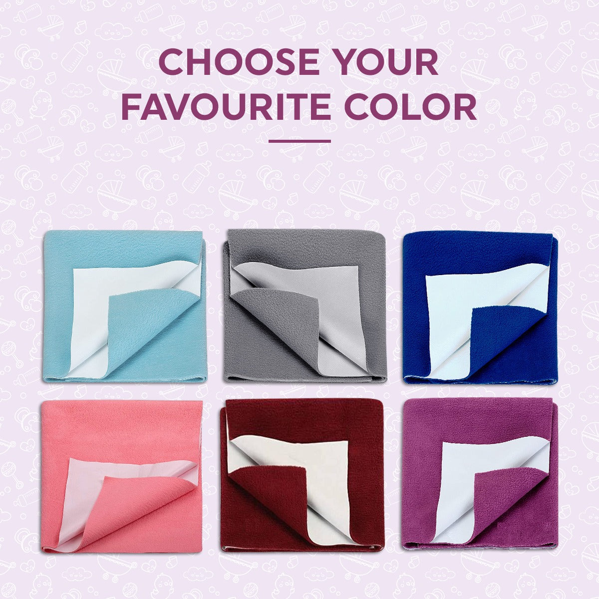 Plain Dry Sheet for Baby 6 Pack