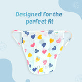 100% Cotton Muslin Nappy Set for Newborns (0-6 Months) - Pack of 5