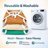 Zikku Washable Cotton Cloth Nappy breathable cotton
