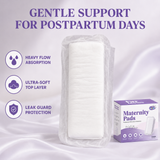ZIKKU Maternity Pads for Postpartum Recovery | 350mm Heavy Flow | Leak-Proof | After Delivery | C-section | Pack of 5